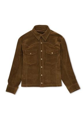 Fortela Suede Western Jacket in Brown at Nordstrom, Size 54 Eu