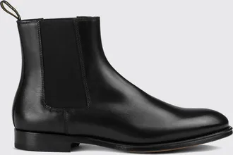 Doucal's Stivaletti Chelsea in pelle di vitello liscia con suola in cuoio