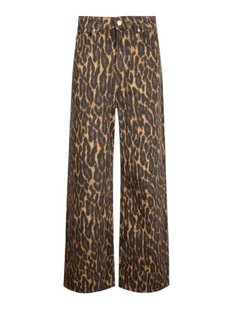 Ganni Print Denim Baggy Jeans