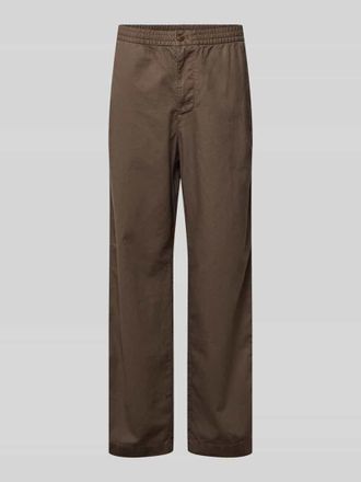 GAP Leinenhose mit elastischem Bund und Eingrifftaschen in Taupe, Gr&ouml;&szlig;e XXL