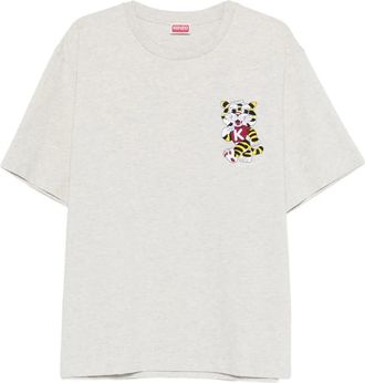 Kenzo T-shirt con ricamo - Grigio