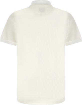 Fendi Logo-Embroidered Piqu&eacute; Polo - White