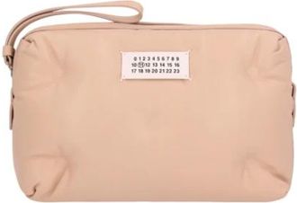 Maison Margiela Chique Cameratas voor Glamoureuze Shots - Dames - Toilettassen - Beige - ONE Size - Tassen