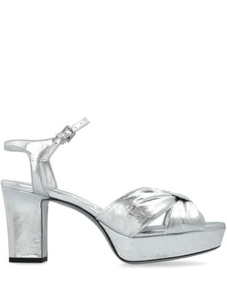 Jimmy Choo London 80 mm Heloise sandalen - Zilver