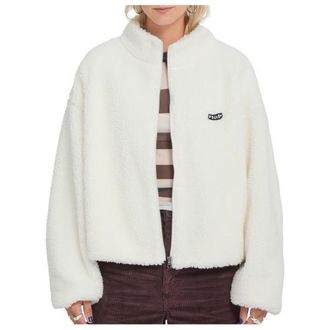Volcom Wylding Out Sherpa Fleecejacke f&uuml;r Damen | wei&szlig;