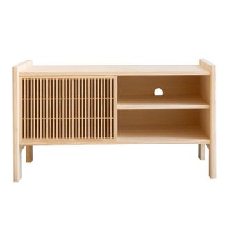 Naan Furniture Mueble TV peque&ntilde;o en pino macizo 102,2 cm Barnizado