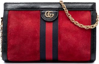 Gucci Pre-owned Gucci Small Suede Web Ophidia Chain Crossbody Ladies NVHB8LJRF4XD4YVW