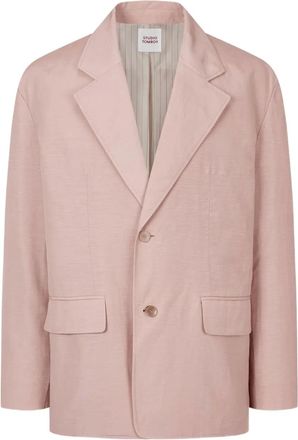 TOMBOY single-breasted blazer - unisex - Nylon/Fabric/Polyester - M - Pink