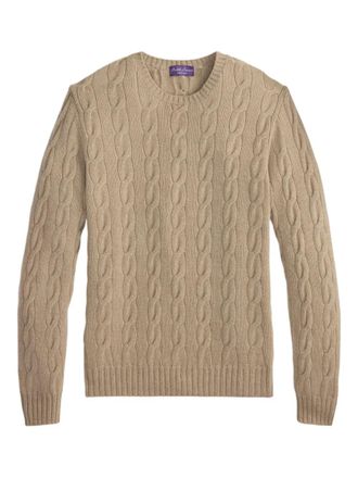 Ralph Lauren Purple Label cable-knit cashmere pullover - Neutrals