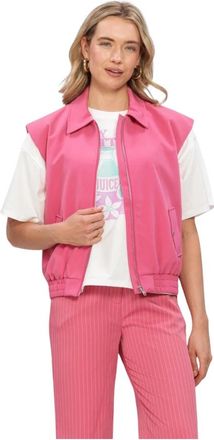 Ydence Gilet Danielle - Dames - Bodywarmers - Roze - L - Leer - Jassen