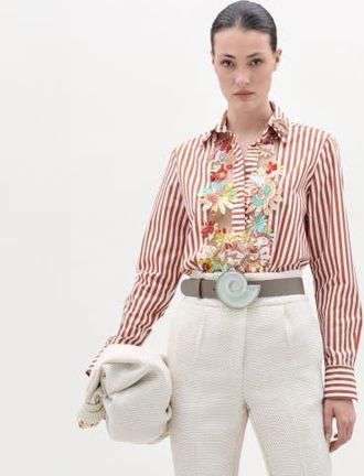 Silvia Tcherassi Karole Blouse in Multicolor Flower at Nordstrom, Size Medium