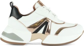Alexander Smith Chunky Marble Sneakers met Contrast Inserts - Dames - Sneakers - Wit - 36 EU - Leer - Schoenen