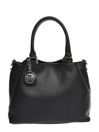 Roberta M Zwart Rundleer Tas