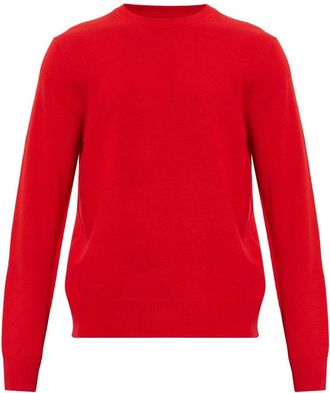 Rag & Bone Vernon Cashmere Crewneck Sweater - Heren - Truien - Rood - Maat: S Kasjmier