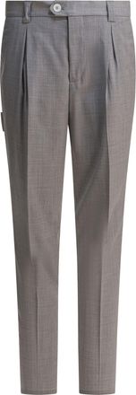 Brunello Cucinelli Brunello Cucinelli Mens Pants Dynamic - Grey Wool - Size EU 50 (Mens)