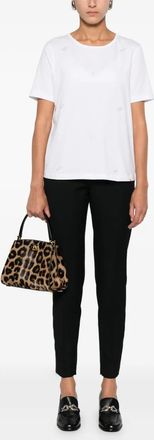 Herno Womens Rhinestone-Embellished Short-Sleeve T-Shirt Aw25 W