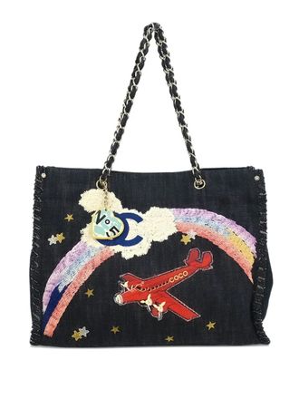 Chanel 2005-2006 Night Flight tote bag - Blue