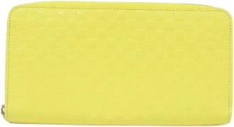 Louis Vuitton Pre-owned Wallets, female, Yellow, Size: ONE SIZE Pre-owned Fabric Wallet