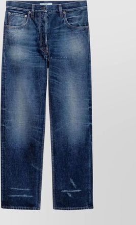 Prada five pocket trousers with distressed faded effect