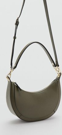 Mango Borsa spalla ovale kaki - Donna - Taglia unica - MANGO