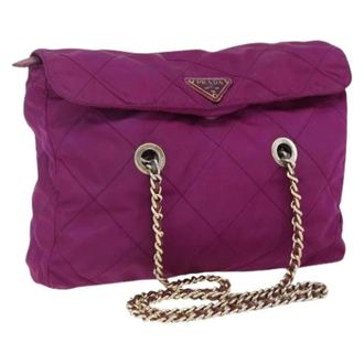 Prada Borsa a spalla vintage in nylon Pre-owned - - Pre-owned - Donna - Viola - ONE SIZE