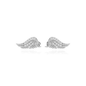Zadig&Voltaire Accessoires, Dames, Grijs, ONE Size, Messing oorbellen