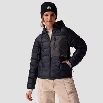 Backcountry Waas Allied Down Hooded Jacket - Womens in Black at Nordstrom, Size Xx-Large