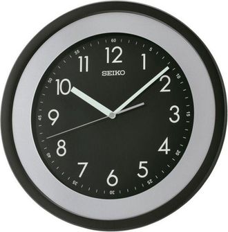 Seiko Reloj De Pared - Seiko - Qxa812k - Pl&aacute;stico Negro - 36 Cm - Cuarzo Japon&eacute;s