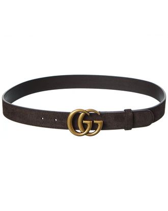 Gucci Gg Marmont Thin Suede Belt