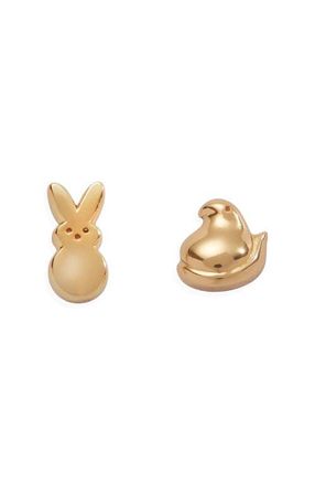 Alex and Ani Peeps Mismatched Stud Earrings in Gold at Nordstrom