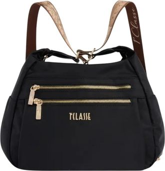 Alviero Martini 1A Classe Whisper Nylon Tracolla 3 Portabilit&agrave; - Dames - Rugzakken - Zwart - ONE Size - Nylon - Tassen