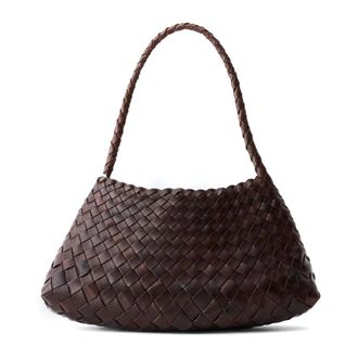 Dragon Diffusion Tassen, Dames, Bruin, ONE Size, Leer, Rosanna Geweven Leren Tas