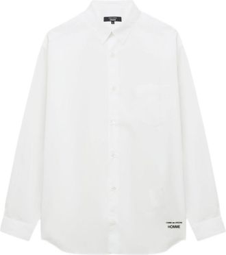 Comme Des Gar&ccedil;ons White Cotton Shirt