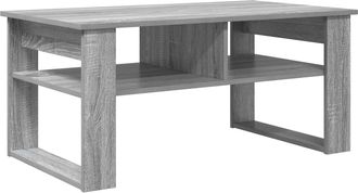 vidaXL Mesa De Caf&eacute; Sonoma Gris 96 X 54 X 44 Cm Madera De Ingenier&iacute;a Vidaxl