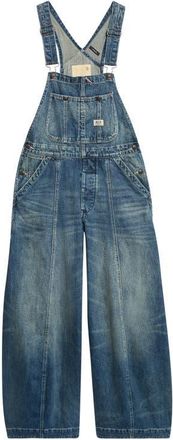 R13 Siouxsie Wide Leg Overalls in Bedford Indigo at Nordstrom, Size Medium