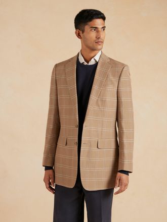 Oliver Brown Eaton Jacket Isca Wool Linen - Beige