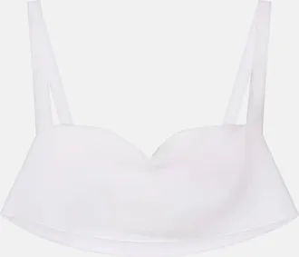 Prada Silk cr&ecirc;pe de chine bra top