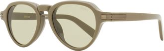 Ermenegildo Zegna Mens Acetate Pilot Sunglasses EZ0252 45E Light Brown 51mm