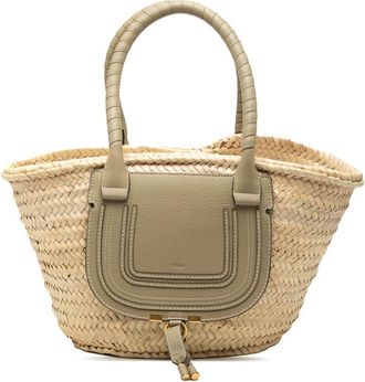 Chlo&eacute; Pre-owned Chloe Medium Raffia Marcie Basket Tote Ladies GJA1ZKQDT9TJAODE
