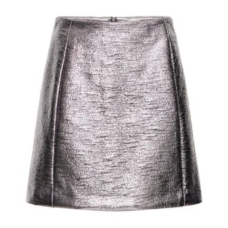 Ichi Ichi, Dames, Rokken, Grijs, Maat: XL Leer