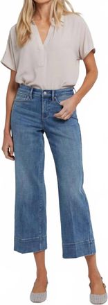 NYDJ Teresa Wide Leg Ankle Jeans In Majorca Bay
