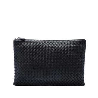 Bottega Veneta Clutch Pre-owned in pelle intrecciata - - Pre-owned - Donna - Nero - ONE SIZE
