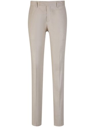 Lardini tailored trousers - men - Linen/Flax/Viscose/Elastane/Cotton/Polyester - 52 - Neutrals
