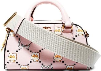Gucci 2020s mini Kawaii Ophidia logo animal tote bag - Rosa