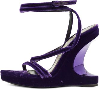 Tom Ford Sandali Wavy in velluto - Viola