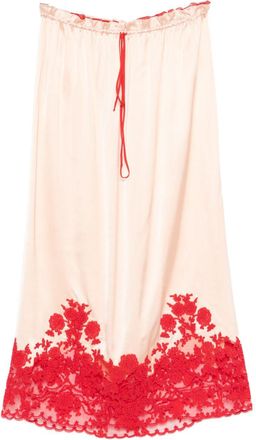 Ermanno Scervino Embroidered Long Skirt