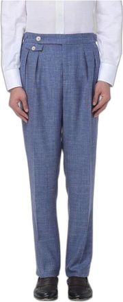 Brunello Cucinelli Pantaloni Eleganti - - Trousers - Uomo - Blu - L