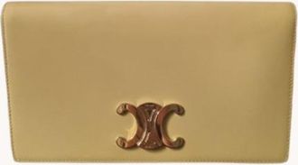 Celine Yellow Triomphe Shoulder Bag