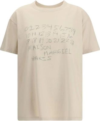 Maison Margiela Dames, Tops, Beige, Maat: XL Katoen
