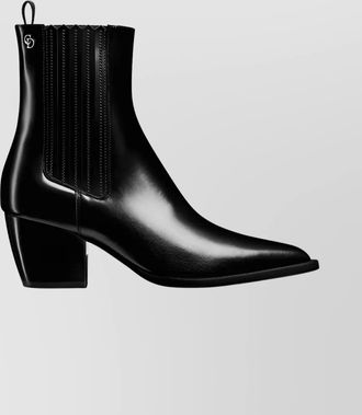 Dior ankle boots with block heel and elastic